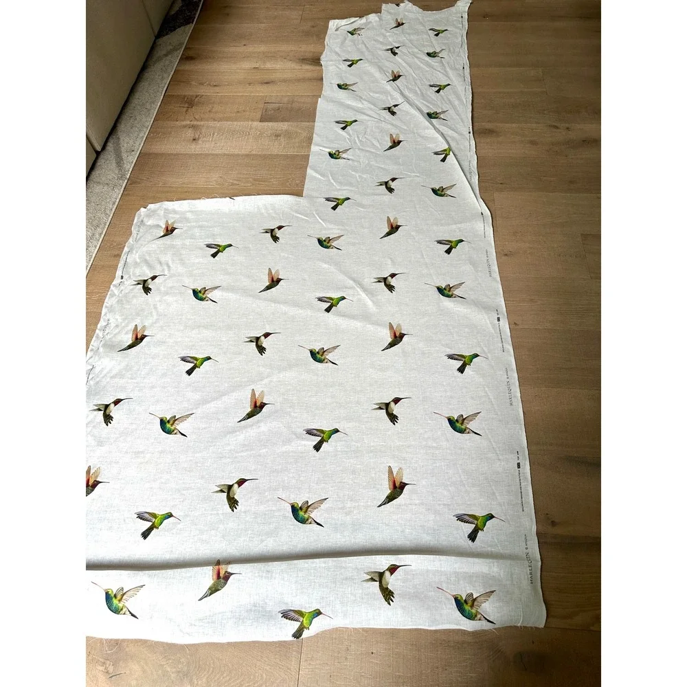 Harlequin Amazilia UK Hummingbird 100% Linen Fabric 3 Yards